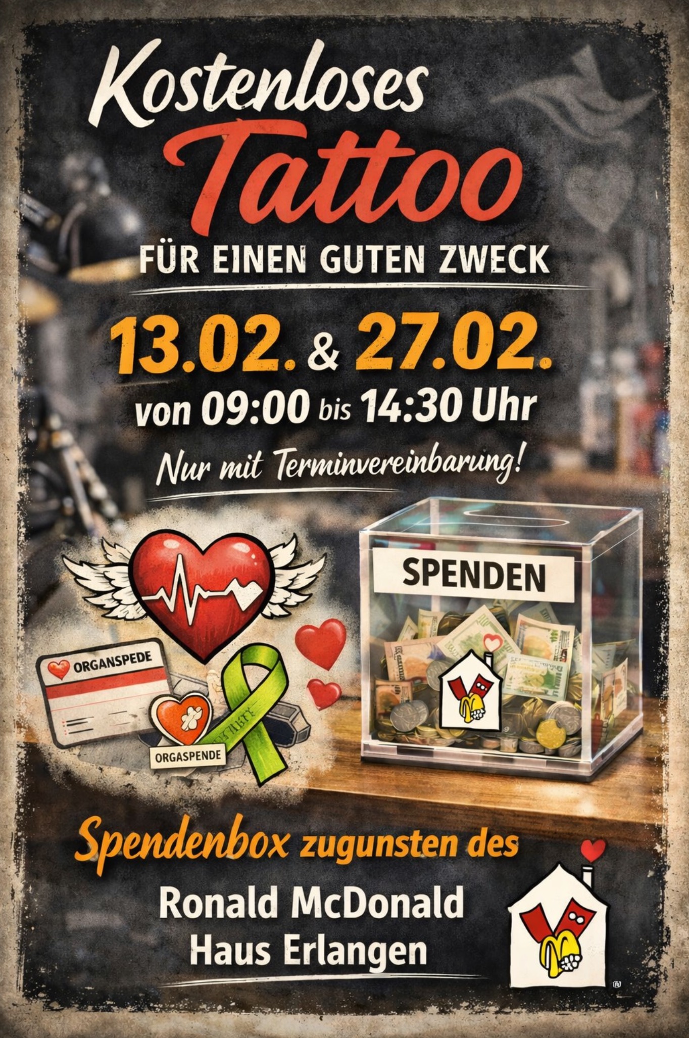 kostenloses Tattoo für einen guten Zweck kostenloses Tattoo für einen guten Zweck