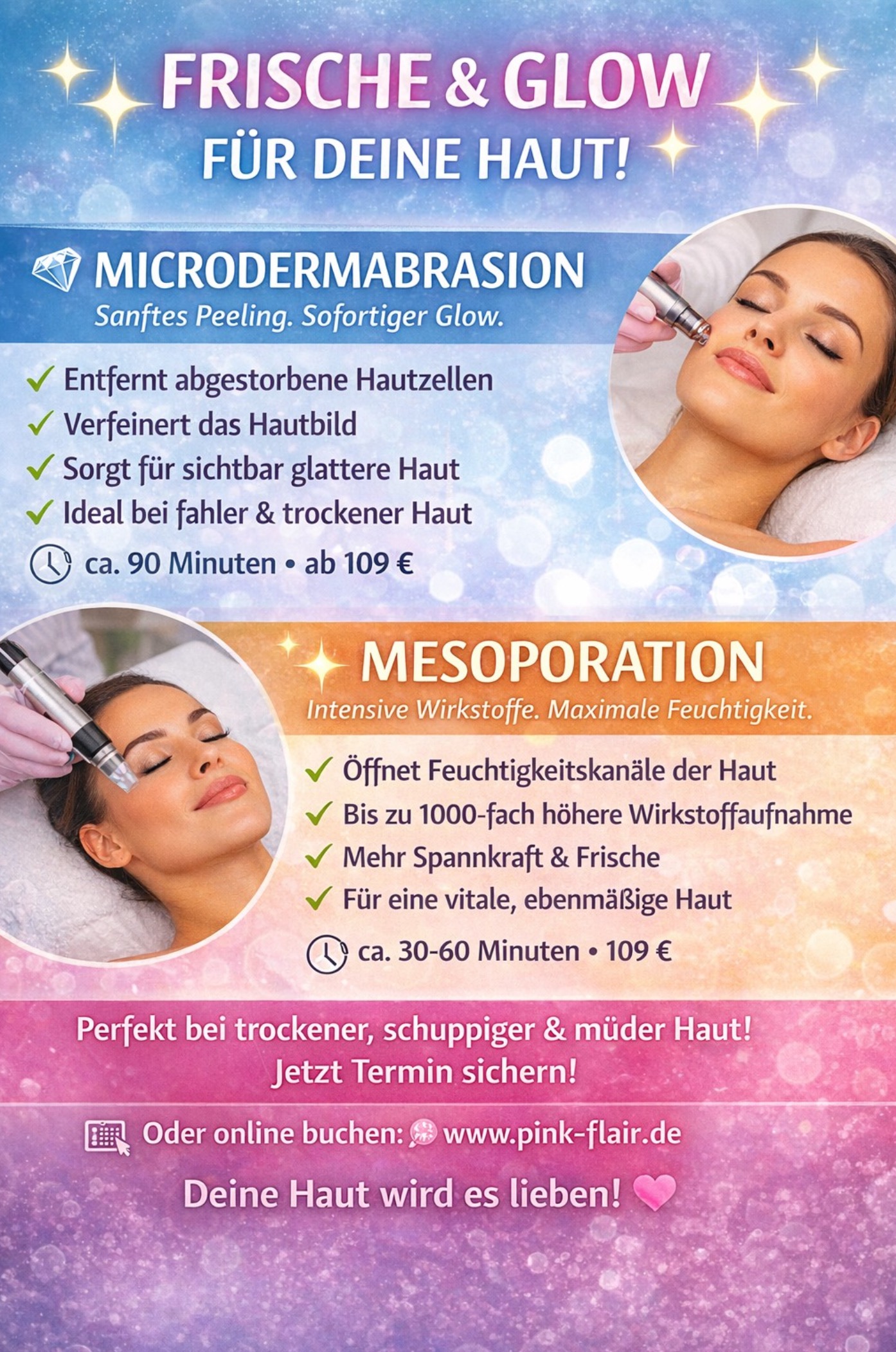 Frische und Glow bei Pink flair Frische und Glow bei Pink flair