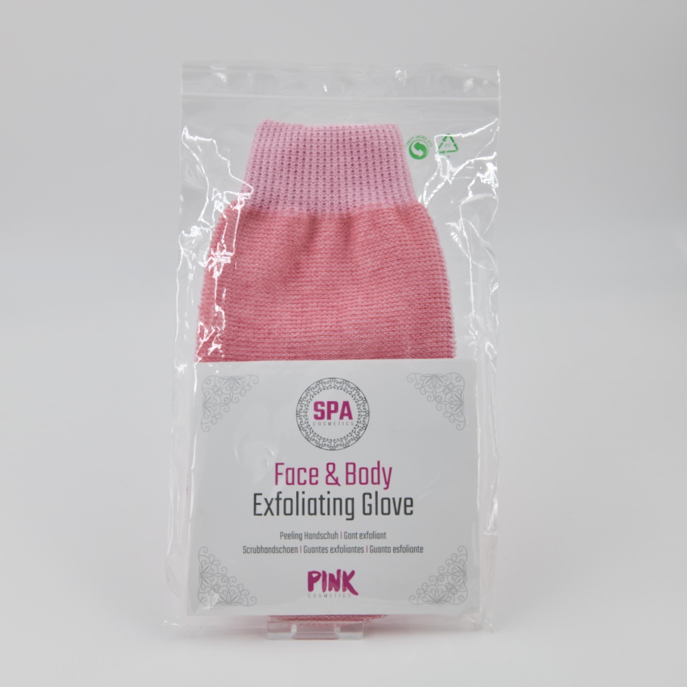 PINK Face & Body Peeling-Handschuh – Pink